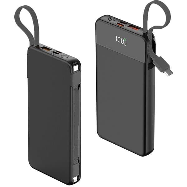 10000 mAh 22.5W Hızlı Sarjlı (Dahili Kablolu) Powerbank
